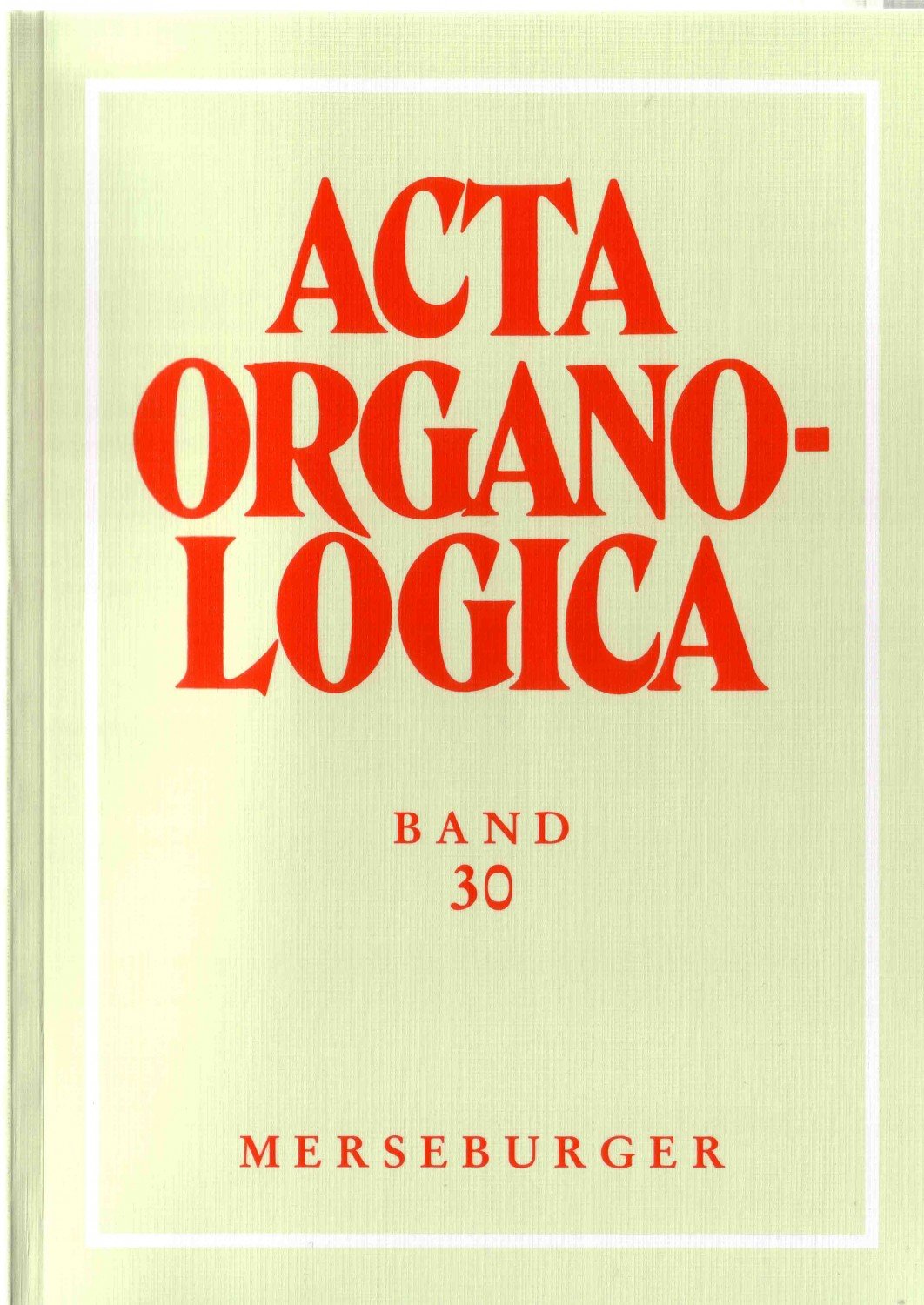 洋書 Acta Organologica Band 36 Acta Organologica“ – Bücher gebraucht, antiquarisch & neu kaufen