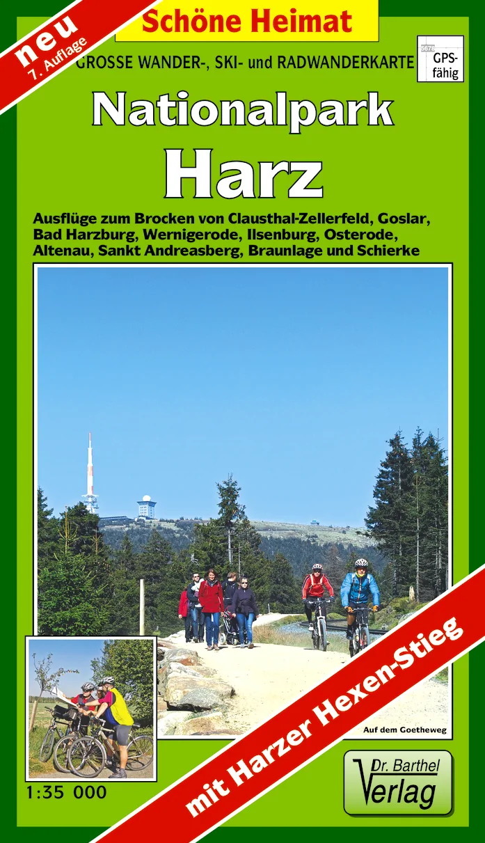 Isbn 9783895910678 Grosse Wanderkarte Ski Und Radwanderkarte Nationalpark Harz Ausfluge Zum Brocken Von Clausthal Zellerfeld Goslar Wernigerode Herzberg Sankt Andreasberg Und Schierke 1 35000 Neu Gebraucht Kaufen