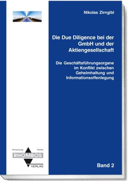 Die Due Diligence Bei Der Gmbh Und Der Aktiengesellschaft Die Nikolas Zirngibl Buch Neu Kaufen A02ji1bu01zzk